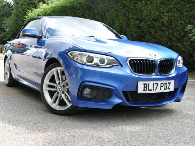 BMW 2 Series 2.0 220d M Sport 2dr [Nav] Step Auto Convertible Diesel BLUE